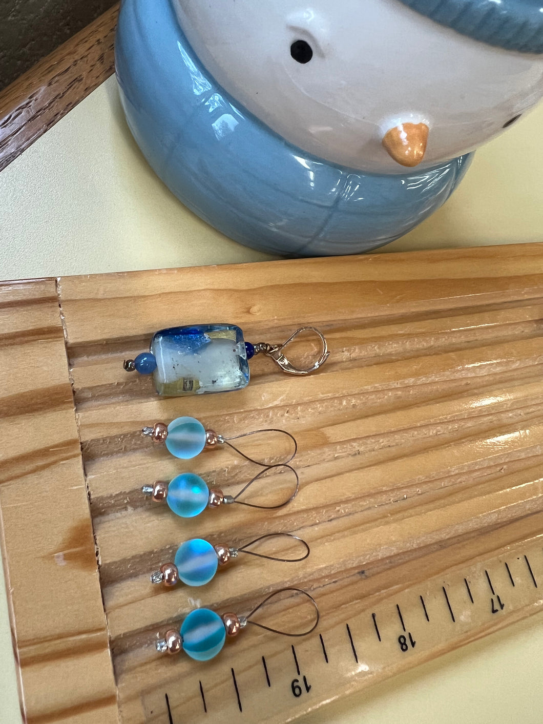 Snow Day Stitch Marker Set